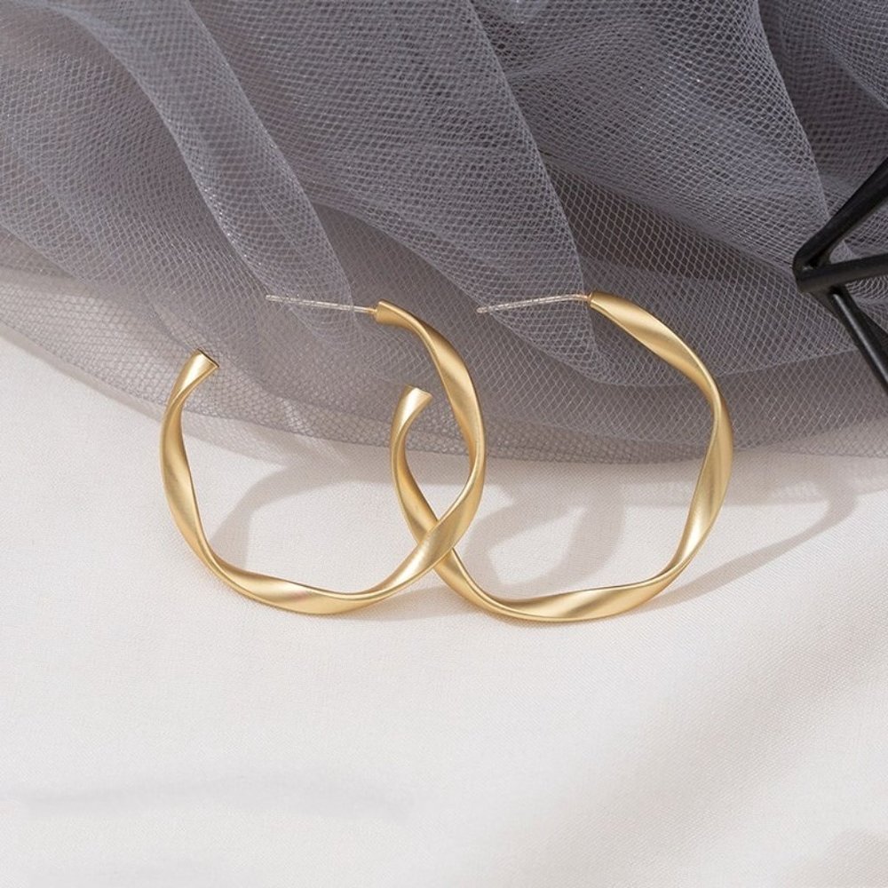 5 for $25  Twisted Open Hoop Earrings - Picture 8 of 8